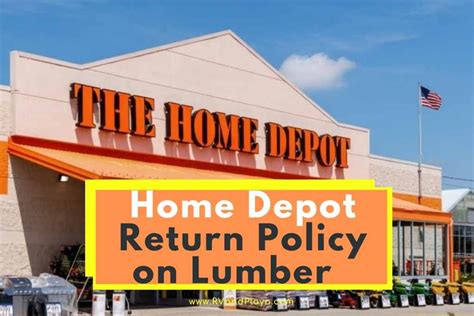 home depot return policy wood